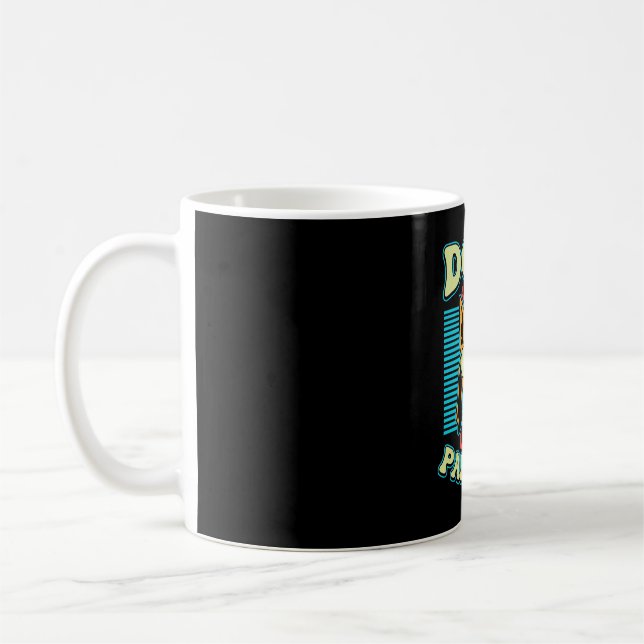 Dogs Are Our Link to Paradise Retro Vector Coffee Mug (Left)