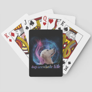 Dogs Are Whole Life Colourful Playing Cards