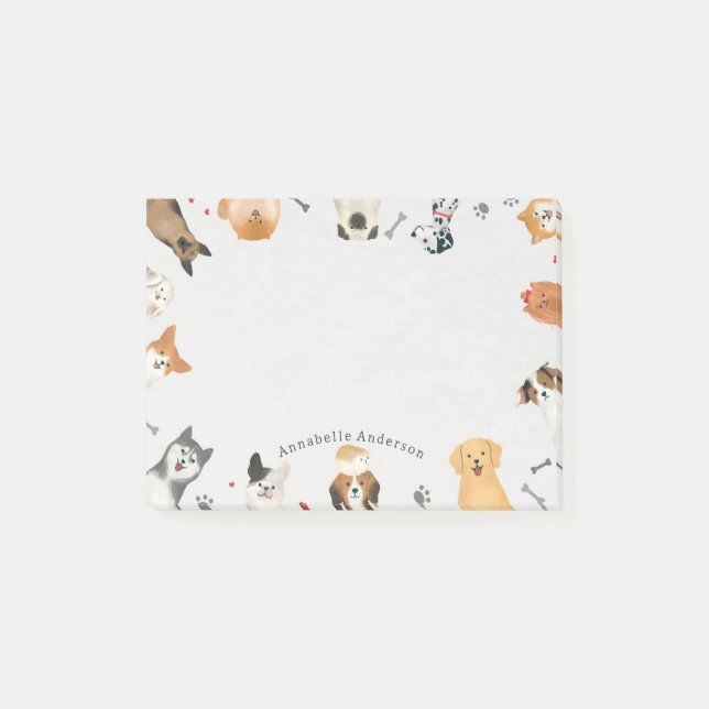 Dogs Around the Borders Post-it Notes (Front)