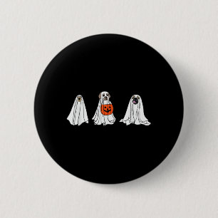 Dogs As Ghosts For Halloween Funny Ghost Dogs 6 Cm Round Badge