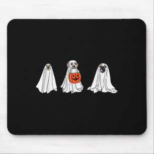 Dogs As Ghosts For Halloween Funny Ghost Dogs Mouse Mat