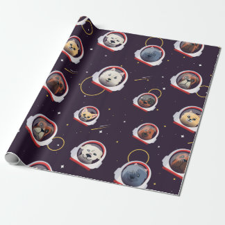 Dogs Astronauts Wrapping Paper