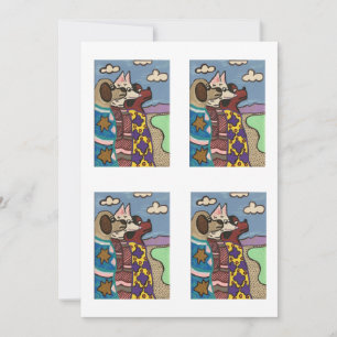 Dogs at Salt Lake, Holiday Card