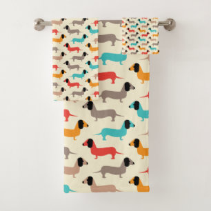 dogs bath towel set