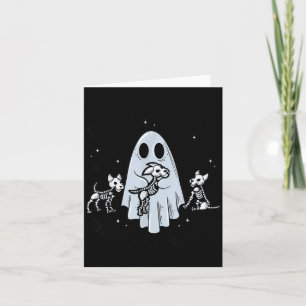 Dogs Because People Are Creepy Funny Ghost Card