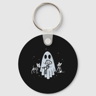 Dogs Because People Are Creepy Funny Ghost Key Ring