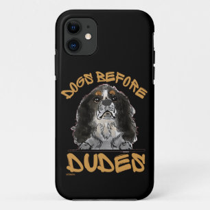 DOGS BEFORE DUDES Cavalier King Charles Spaniel iPhone 11 Case