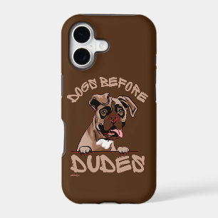 DOGS BEFORE DUDES Olde English Bulldog funny dog
