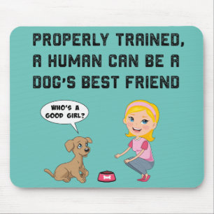 Dogs best friend beverage mouse mat