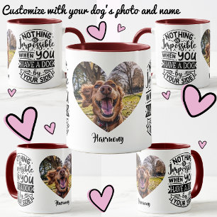 Dogs best Friend Name Photo Custom Personalised Mug