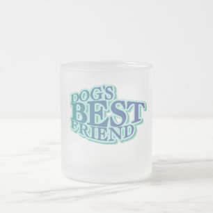 Dog's Best Friend Tshirts and Gifts Frosted Glass Coffee Mug