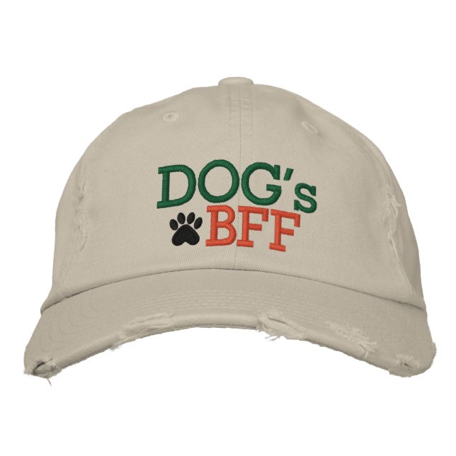 Dog's BFF by SRF Embroidered Hat (Front)