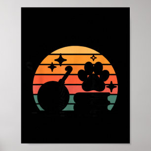 Dogs books and yarn funny crocheting crochet poster
