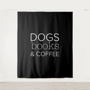 Dogs Books Coffee Bookworm Dog Mum Tapestry