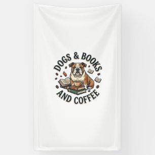 Dogs Books Coffee Bulldog Stack Cup_1 Banner