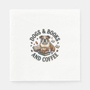 Dogs Books Coffee Bulldog Stack Cup_1 Napkin