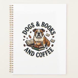 Dogs Books Coffee Bulldog Stack Cup_1 Planner
