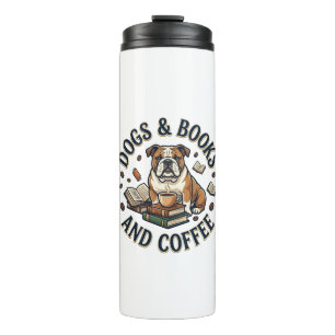 Dogs Books Coffee Bulldog Stack Cup_1 Thermal Tumbler