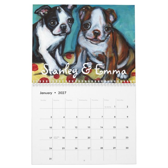 Dogs by Angie 2011 Calendar (Jan 2027)