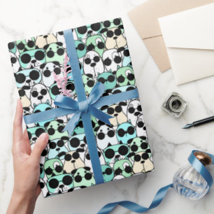 Dogs Cartoon Funland Wrapping Paper