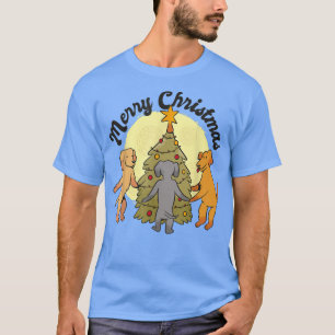 Dogs Christmas tree decorations Cool cartoon toppe T-Shirt