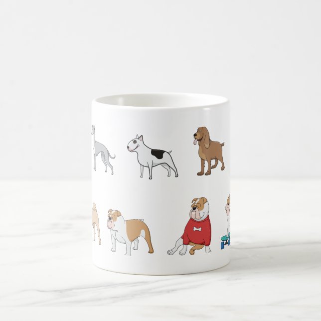 dogs coffee mug (Center)