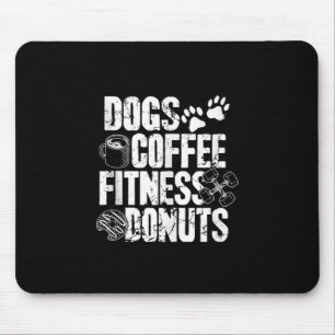 Dogs Coffee Ness Doughnuts Gym Foodie Workout Ness Mouse Mat