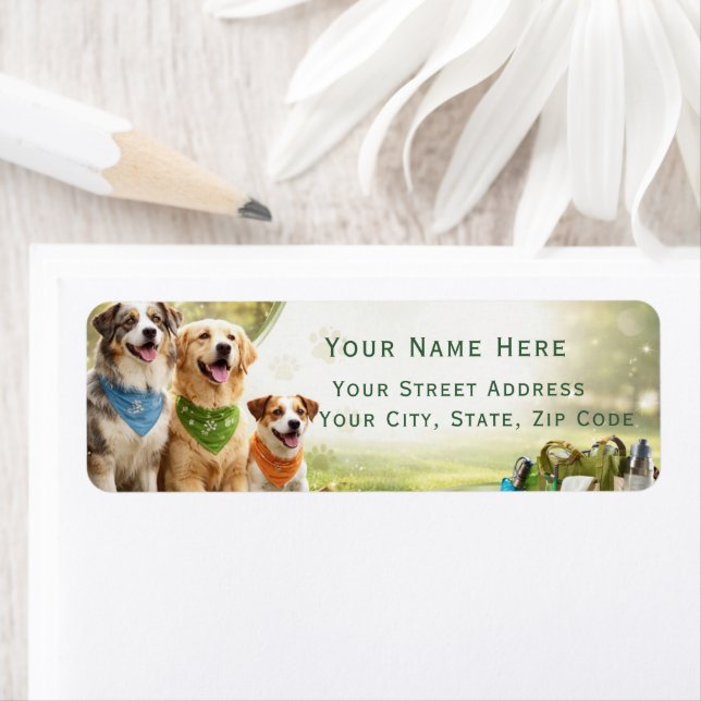 Dogs Custom Return Address (Insitu)