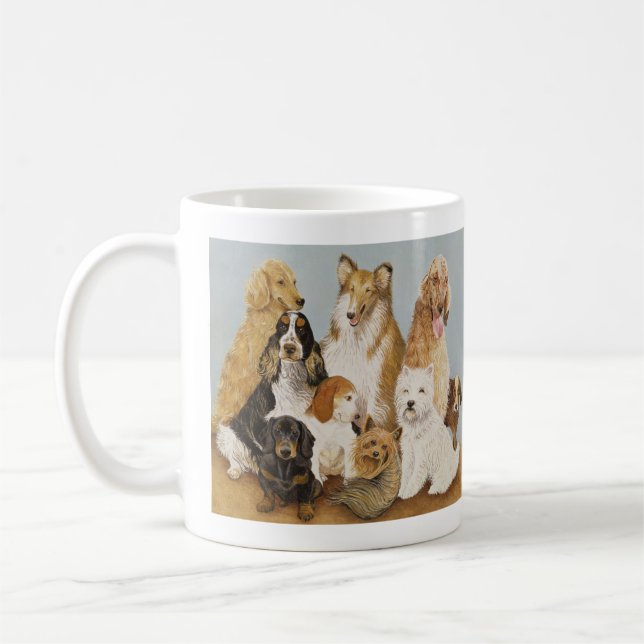 Dogs' Dinner Coffee Mug (Left)