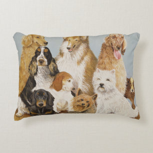 Dogs' Dinner Decorative Cushion