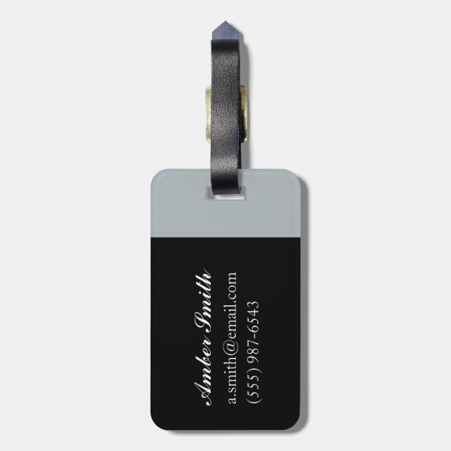 Dogs' Dinner Luggage Tag (Back Vertical)