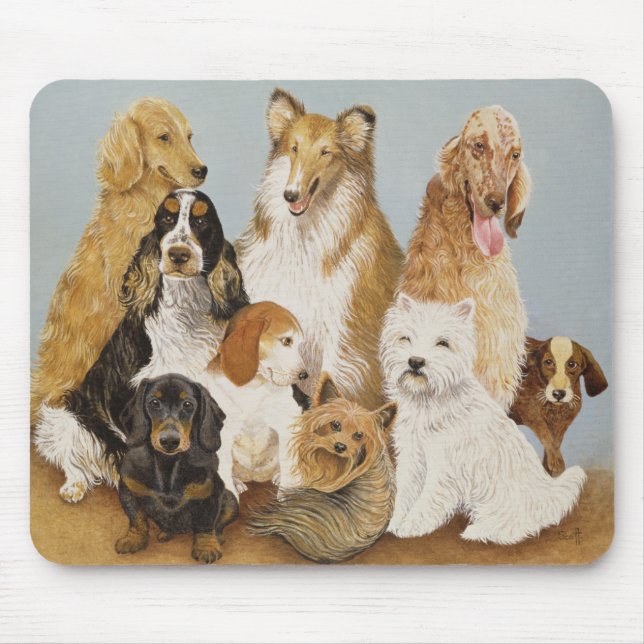 Dogs' Dinner Mouse Mat (Front)
