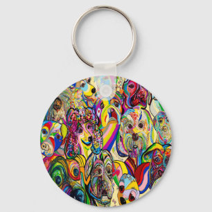 Dogs, Dogs, DOGS! Key Ring