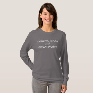 Dogs, Doughnuts & Sweatpants long sleeve tee