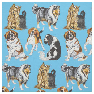 dogs fabric