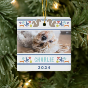 Dog's Favourite Things  Ceramic Ornament