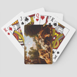 Dogs Fighting (by Frans Snyders) Playing Cards