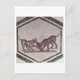 Dogs Fighting for a Bird, Roman, 2nd-3rd century ( Postcard