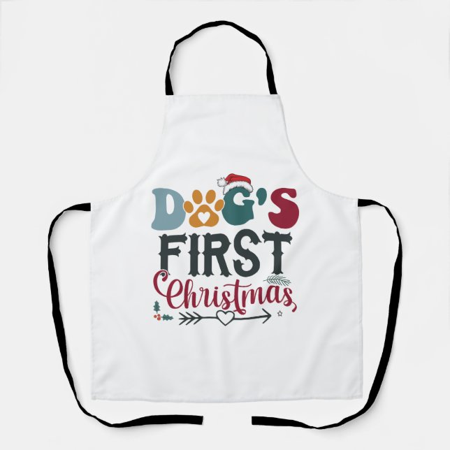 Dog's First Christmas Apron (Front)