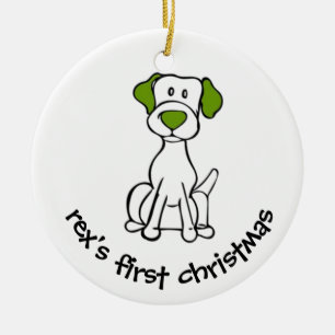 Dog's First Christmas Ceramic Tree Decoration