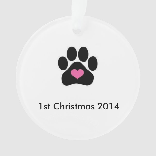 Dog's First Christmas ornament (Front)