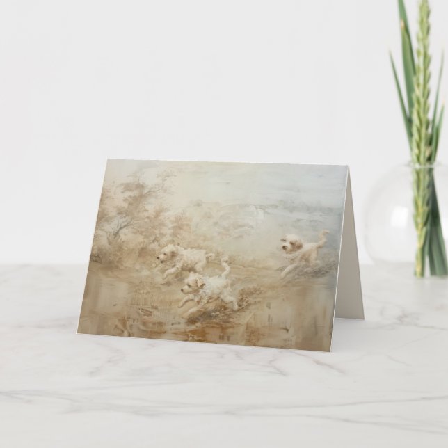 Dogs - Folded Greeting Card (Front)