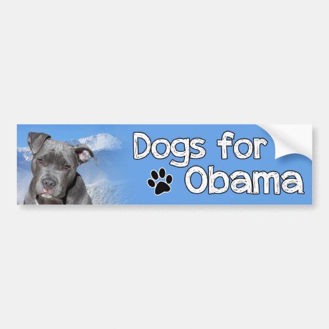 Dogs for Obama Bumper Sticker (Front)