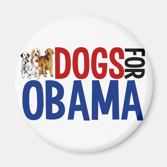 Dogs for Obama Magnet (Front)
