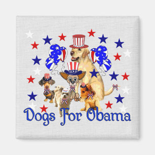 DOGS FOR OBAMA MAGNET