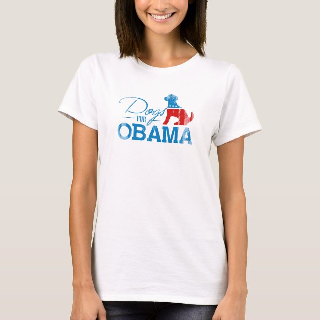 Dogs for Obama - Vintage.png T-Shirt (Front)