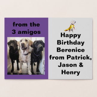 Dogs for the Disabled Customisable Foil Card