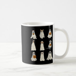 Dogs Ghost Cute Dogs Dressed As Ghost Funny Hallow Coffee Mug