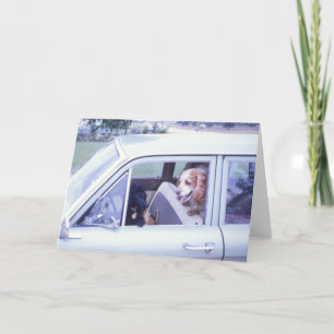 Dogs Go Bye Bye Puppy Greeting Card