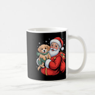 Dogs Golden Retriever Puppy Santa Christmas Funny  Coffee Mug